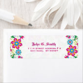 カラフル花 ラベル (インサイチュ)