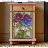 カラフル花、レース、素朴木DS5Lデコページ 薄葉紙