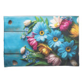 カラフル花 枕カバー (正面右)