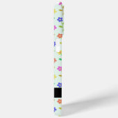 カラフル花、緑（淡色）、背景（黒） Case-Mate iPhoneケース (裏面 / 右)