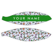 カラフル花、青い背景、緑 バスケットボール (パネル)