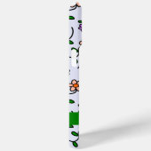 カラフル花、青い背景、緑 Case-Mate iPhoneケース (裏面 / 右)