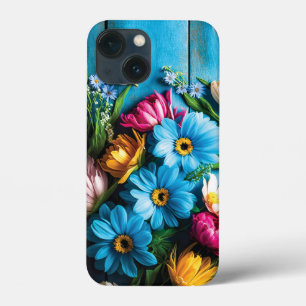 カラフル花 iPhone 13 MINIケース