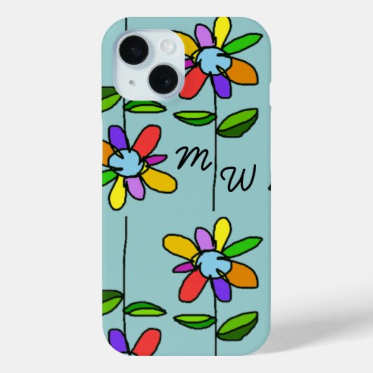 カラフル花 Case-Mate iPhoneケース (裏面)