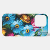 カラフル花 iPhoneケース (裏面横)