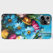 カラフル花 iPhoneケース (裏面横)