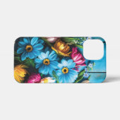 カラフル花 iPhoneケース (裏面横)