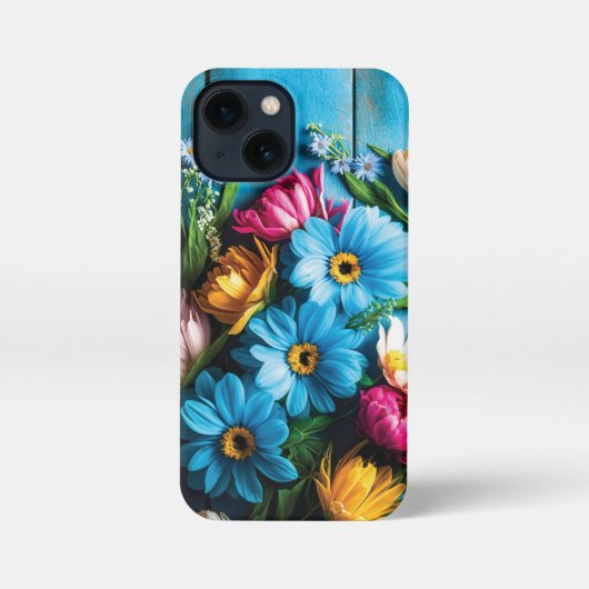カラフル花 iPhoneケース (裏面)