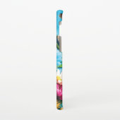 カラフル花 SAMSUNG GALAXYケース (左側)