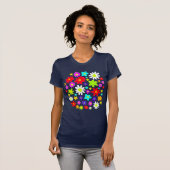 カラフル花 Tシャツ (正面フル)