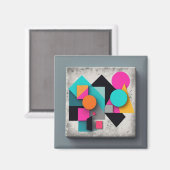 カラフル芸術的クールユニーク鮮やか マグネット (正面/裏面)