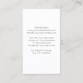 カラフル芸術的ファンキー色彩の鮮やか抽象芸術パターン 名刺 (裏面)