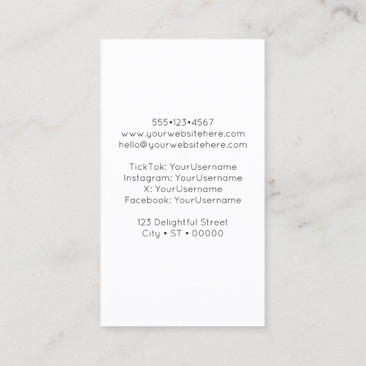 カラフル芸術的ファンキー色彩の鮮やか抽象芸術パターン 名刺 (裏面)