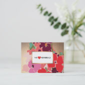 カラフル芸術的フローラエレガント紹介 紹介カード (スタンド正面)