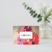 カラフル芸術的フローラエレガント紹介 紹介カード (スタンド正面)