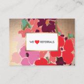 カラフル芸術的フローラエレガント紹介 紹介カード (正面)