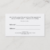 カラフル芸術的フローラエレガント紹介 紹介カード (裏面)