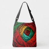 カラフル芸術的モダン抽象芸術の模様#09 クロスボディバッグ (正面)