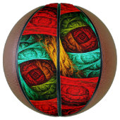 カラフル芸術的モダン抽象芸術の模様#09 バスケットボール (縦)