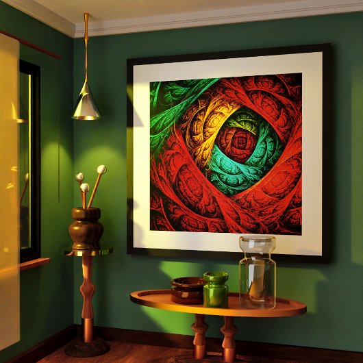 カラフル芸術的モダン抽象芸術の模様#09 ポスター