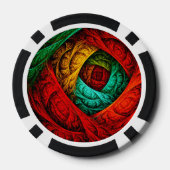 カラフル芸術的モダン抽象芸術の模様#09 ポーカーチップ (裏面)