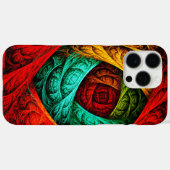 カラフル芸術的モダン抽象芸術の模様#09 Case-Mate iPhoneケース (裏面 (横))