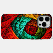 カラフル芸術的モダン抽象芸術の模様#09 Case-Mate iPhoneケース (裏面 (横))