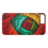 カラフル芸術的モダン抽象芸術の模様#09 Case-Mate iPhoneケース (裏面(横))