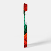 カラフル芸術的モダン抽象芸術の模様#09 iPhoneケース (左側面)