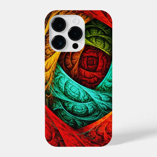 カラフル芸術的モダン抽象芸術の模様#09 iPhoneケース (裏面)