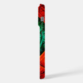 カラフル芸術的モダン抽象芸術の模様#09 iPhoneケース (左側面)