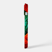 カラフル芸術的モダン抽象芸術の模様#09 iPhone 15ケース (左側面)