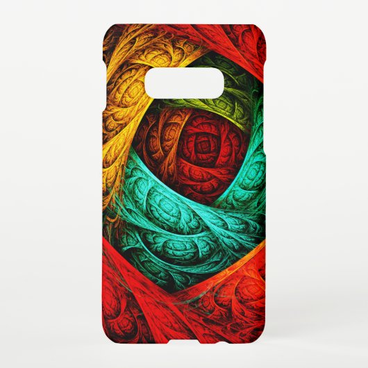 カラフル芸術的モダン抽象芸術の模様#09 SAMSUNG GALAXYケース (裏面)