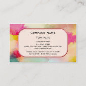 カラフル芸術的ロイヤリティパンチカード ロイヤリティカード (裏面)