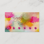 カラフル芸術的ロイヤリティパンチカード ロイヤリティカード (正面)