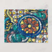 カラフル芸術的南西の陶芸青葉書 ポストカード (正面)