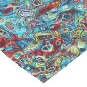 カラフル芸術的抽象芸術カッコいいレトロ ミディアムテーブルランナー (コーナー)