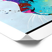 カラフル芸術的抽象芸術 ポスター (角)