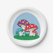 カラフル茸 ペーパープレート (正面)