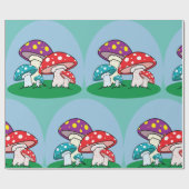 カラフル茸 ラッピングペーパー (フラット)