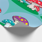 カラフル茸 ラッピングペーパー