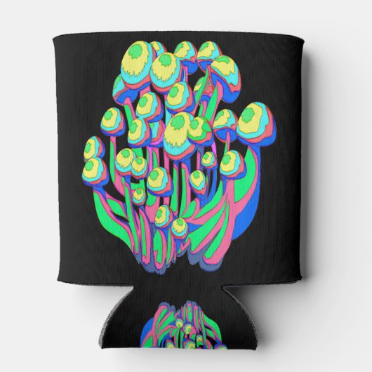 カラフル茸 缶クーラー (裏面)