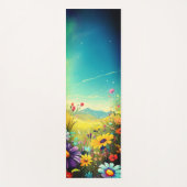 カラフル草地ヨガマット ヨガマット (正面)