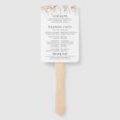 カラフル草花春の結婚式計画 ハンドファン (裏面)