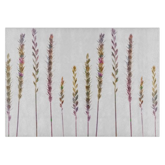 カラフル草 カッティングボード (正面)