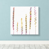 カラフル草 キャンバスプリント (インサイチュ (ウッドフロア))