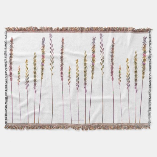 カラフル草 スローブランケット (正面)