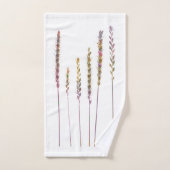 カラフル草 バスタオルセット (ハンドタオル)