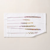 カラフル草 バスタオルセット (ハンドタオル)