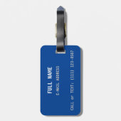 カラフル荷物タグのドーナツ ラゲッジタグ (裏面縦)